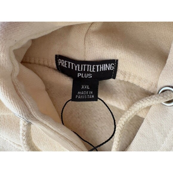 PrettyLittleThing Oversized Hoodie Women's Size XXL Inspirational Sand Yellow - Picture 6 of 13